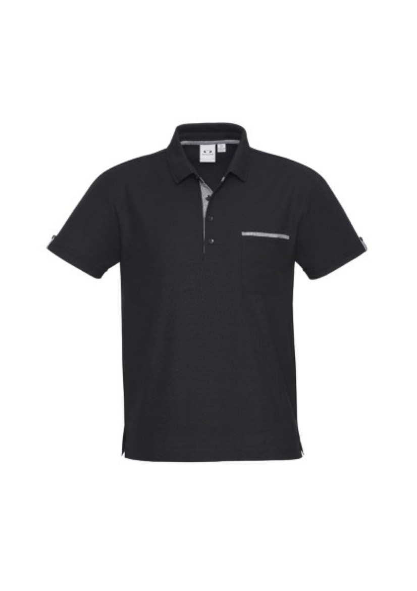 Picture of Biz Collection Mens Edge Polo Shirt Polyester Cotton Pique Knit